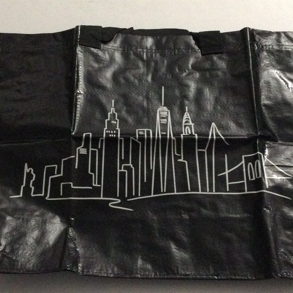 Ikea Limited Edition, BLACK, New York City Skyline NYC, Ikea MEDIUM 2 BAGS - Picture 6 of 8